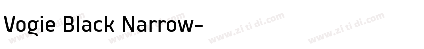 Vogie Black Narrow字体转换
